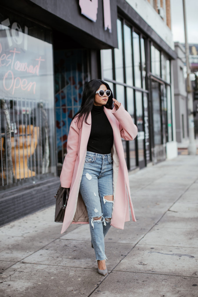 POWDER PINK COAT Walk In Wonderland